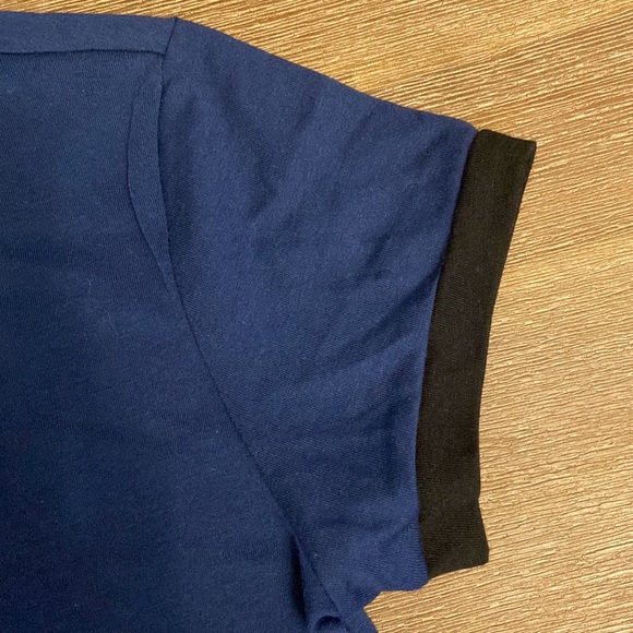 Dark blue with black trim t-shirt - Picture 3 of 3